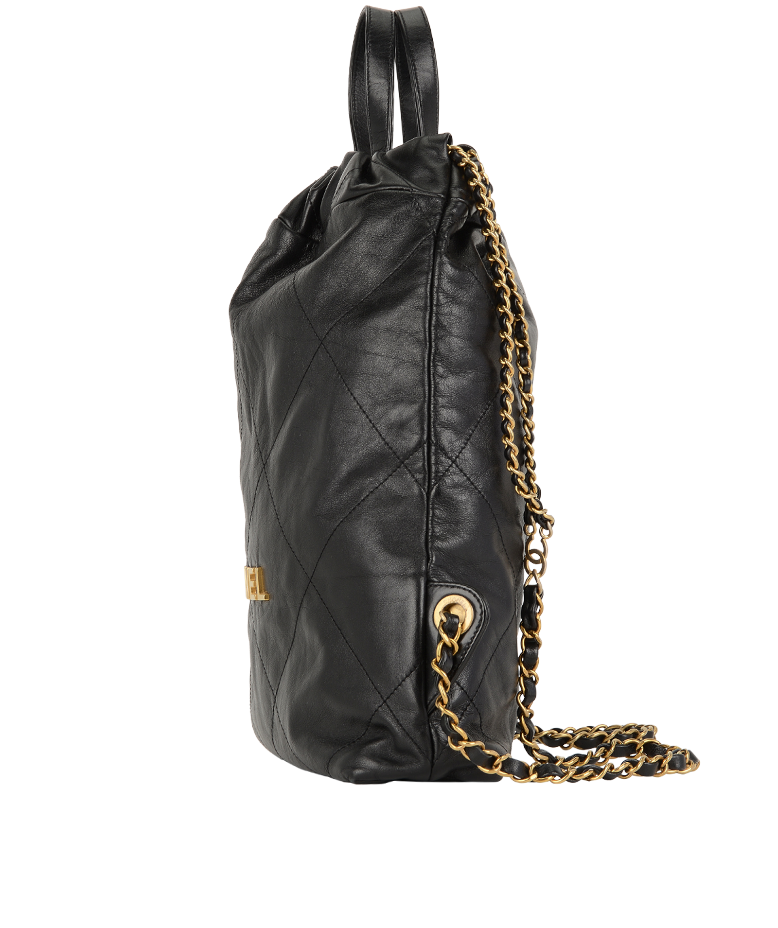 22 Backpack, &pound;3,100, Handbags, Black, Leather, Bottom view